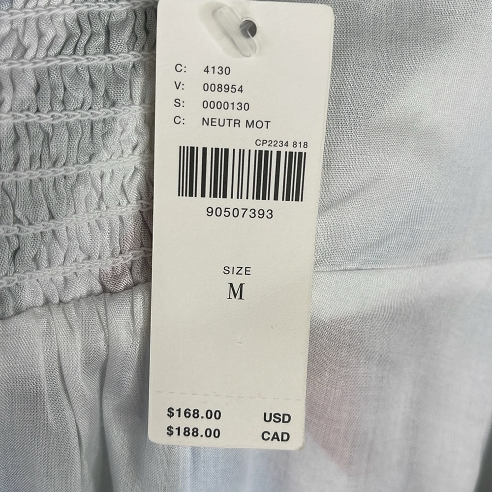 Anthropologie Maeve Halter Midi Sundress Dress Lined Cotton Vacation NWT Sz M - Picture 12 of 14